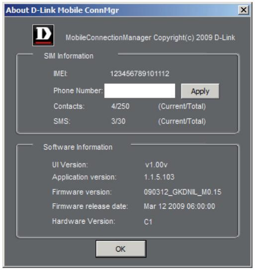 D-LINK DWM-156 - Informations sur la version - 1