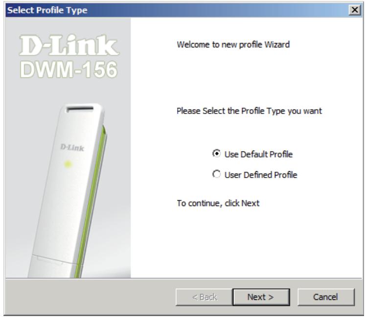 D-LINK DWM-156 - Nouveau profil - 1