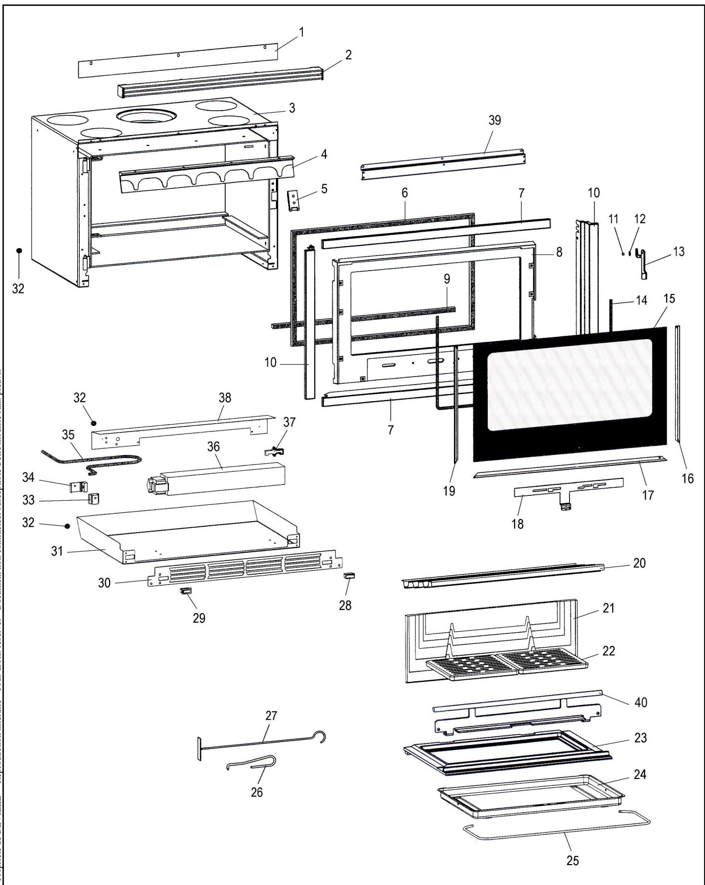 DEVILLE C07920  - VUE ECLATEE 01-07-03 - Porte NOIRE C07920. PT06 - 1