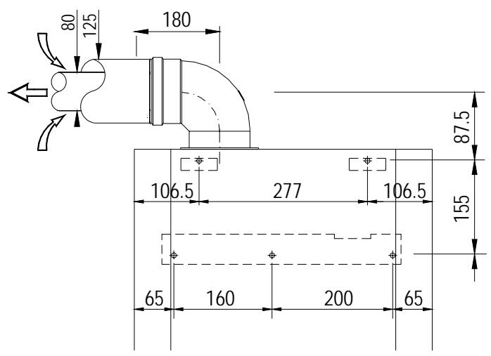 DEVILLE DCA 25 B - Kit coaxial horizontal 60/100 de série - 2