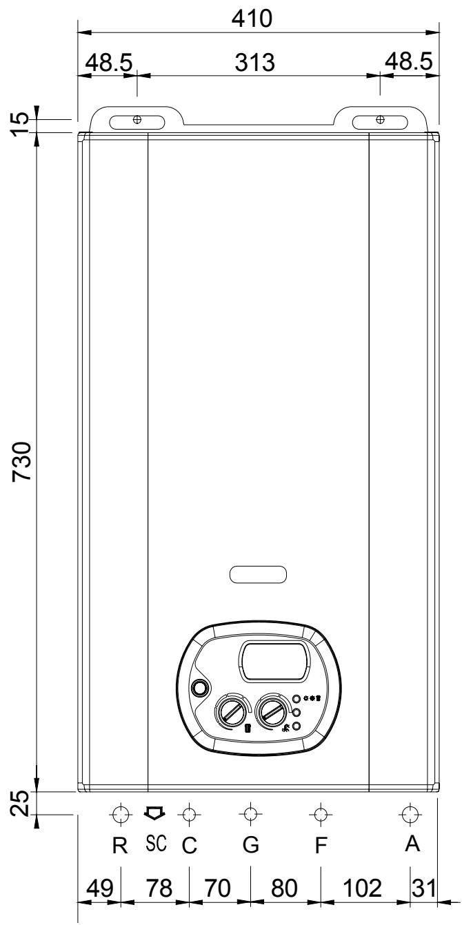 DEVILLE DCI 25 B - Dimensions d'encombrement - 1