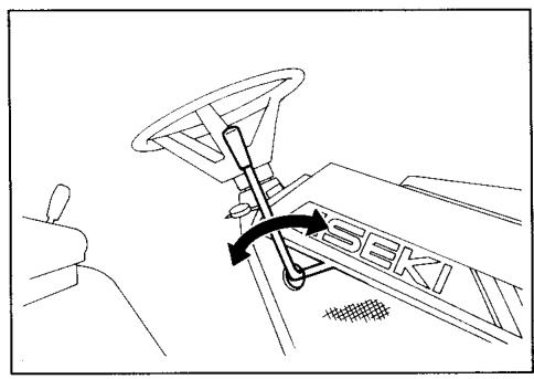 ISEKI TONDEUSE AUTOPORTEE SG15 - LEVIER D'EMBRAYAGE DE PRISE DE FORCE AVANT - 1