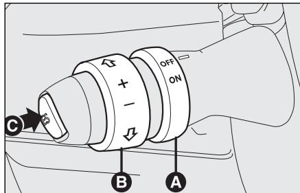 FIAT STILO - CRUISE CONTROL (régulateur de vitesse constante) (lorsqu'il est prévu) - 1