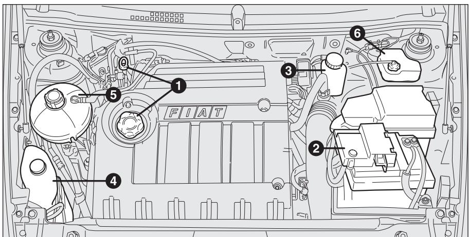FIAT STILO - VERIFICATION DES NIVEAUX - 4