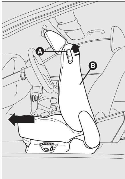 FIAT STILO - Renversement "a tablette" siège avant côté passager (lorsqu'il est prévu) - 1
