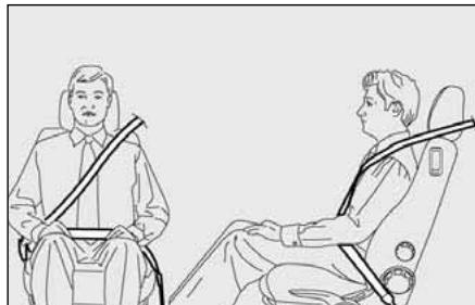 FIAT STILO - AVERTISSEMENTS GENERAUX POUR L'UTILISATION DES CEINTURES DE SECURITE - 1