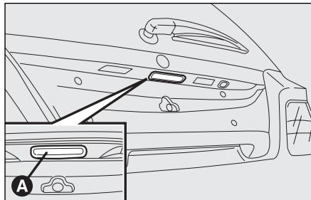 FIAT STILO - OUVERTURE DE SECOURS DU HAYON DE L'INTERIEUR DE LA VOITURE (uniquement pour les versions Multi Wagon) - 1