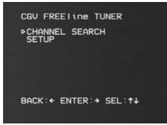 CGV FREELINE TUNER - Réglage du téléviseur secondaire - 1