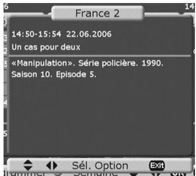 CGV PREMIO PVR-D80 - Guide électronique des programmes (EPG) - 2