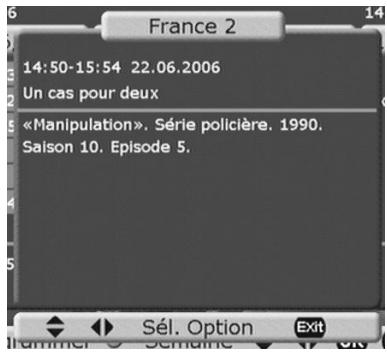 CGV PREMIO PVR-D80A - Guide électronique des programmes (EPG) - 2