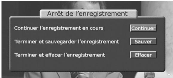 CGV PREMIO PVR-D80A - Arrête l'enregistrement - 1