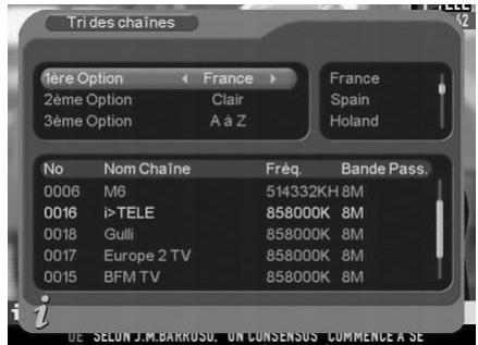 CGV PREMIO ST4 - Tnt/gestion des chaînes/tri des chaînes - 1