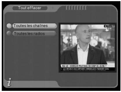 CGV PREMIO ST4 - Tnt/gestion des chaînes/tout effacer - 2