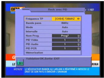 CGV PREMIO DT3 - «Fréquence TP» : choix du canal vhf/uhf - 6