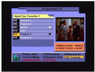 CGV PREMIO DT3 - Programmation des programmes favoris - 2