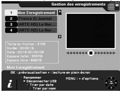 CGV PREMIO HD-W - Renommer un enregistrement - 3