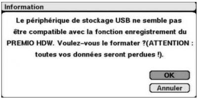 CGV PREMIO HD-W - Branchement d'un disque dur USB ou d'une clé USB - 1