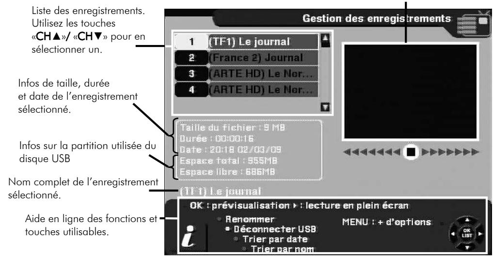 CGV PREMIO HD-W - Visualiser un enregistrement - 1