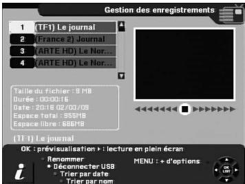 CGV PREMIO HD-W - Renommer un enregistrement - 1