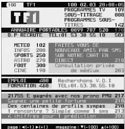 CGV PREMIO HD-W - Sous-titres & télétexte - 1