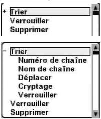 CGV PREMIO HD-W - Sous-menu '1-gestion des chaînes - 3
