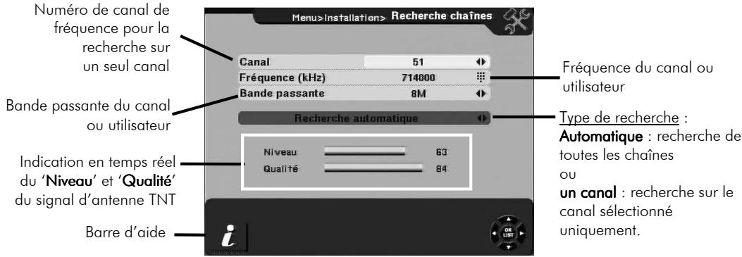 CGV PREMIO HD-W - Sous-menu '5-recherche chaînes - 2