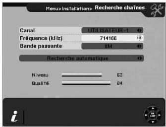 CGV PREMIO HD-W - 'Recherche chanes': ajouter un canal «utilisateur - 2