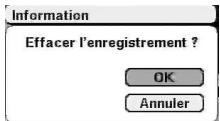 CGV PREMIO HD-W - Effacer un enregistrement - 1
