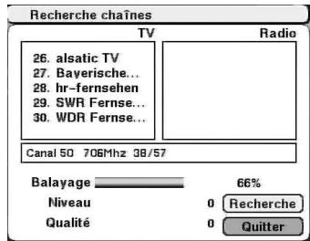 CGV PREMIO HD-W - 'Recherche chaînes': recherche automatique de toutes les chaînes - 2