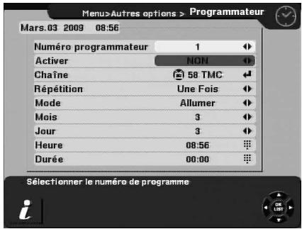 CGV PREMIO HD-W - Sous-menu '6-autres options'\ '4-programmateur - 2