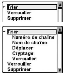 CGV PREMIO HD-W - 'Gestion des chaînes': trier les chaînes TNT - 1
