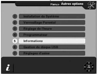 CGV PREMIO HD-W - Sous-menu '6-autres options' ^ 5-informations - 1