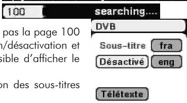 CGV PREMIO HD-W - Sous-titres & télétexte - 2