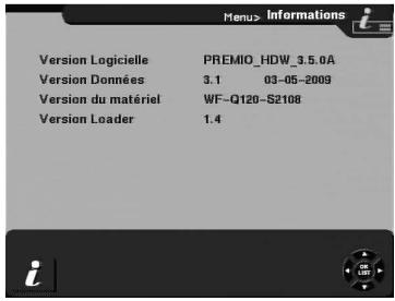 CGV PREMIO HD-W - Sous-menu '6-autres options' ^ 5-informations - 2