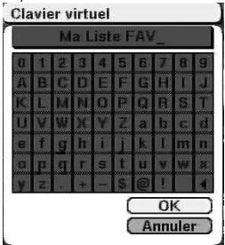 CGV PREMIO HD-W - 'Gestion des chaînes': renommer une liste de favoris - 1