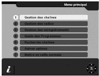 CGV PREMIO HD-W - Description des menus - 1