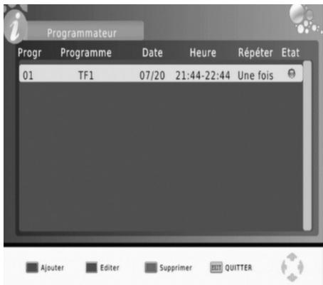 CGV PREMIO HD-W3 - Paramètres utilisés\programmateur - 2