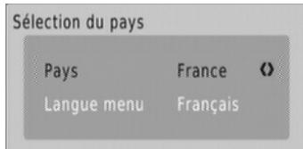 CGV PREMIO HD-W3 - Configuration \ sélection du pays - 1