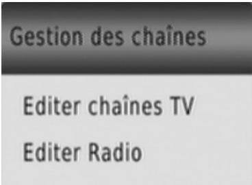CGV PREMIO HD-W3 - Menu gestion des chaînes - 1
