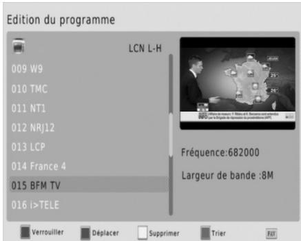 CGV PREMIO HD-W3 - Gestion des chaînes editor chaînes TV - 1