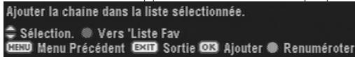 CGV PREMIO SAT HD-W - Renumerer une chaîne dans la liste secondaire de toutes les chaînes - 1