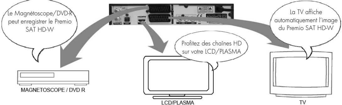 CGV PREMIO SAT HD-W - Mode « NORMAL » (le Premio SAT HD-W est allumé) - 1