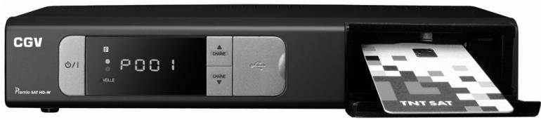 CGV PREMIO SAT HD-W - Utilisation de la carte à puce fournie - 1
