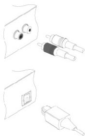CGV PREMIO SAT HD-W - Raccordements audio - 1