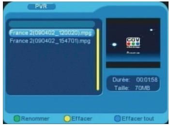 CGV PREMIO ST1UW - Renommer un fichier enregistré - 1