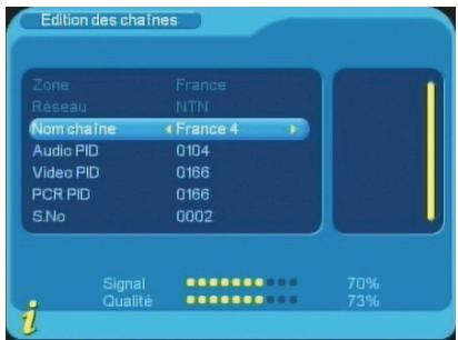 CGV PREMIO ST1UW - Renuméroter les chaînes - 2