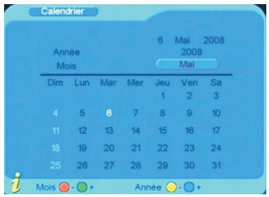 CGV PREMIO ST1UW - Pour utiliser le calendrier : - 1