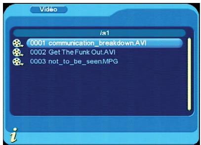 CGV PREMIO ST1UW - Menu vidéo - 2
