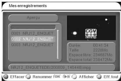CGV PREMIO ST3 - En appuyant sur la touche LIST - 1