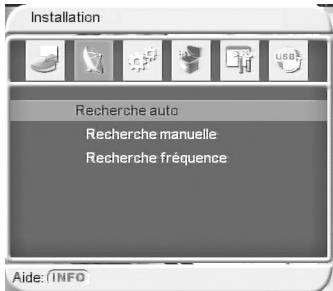 CGV PREMIO ST3 - Sous-menu "Installation / Recherche auto - 2
